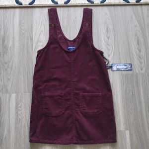 NWT Maroon corduroy dress